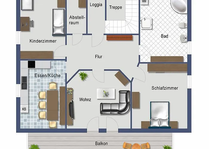 Apartament Maria Waldblick 95 Qm, *
